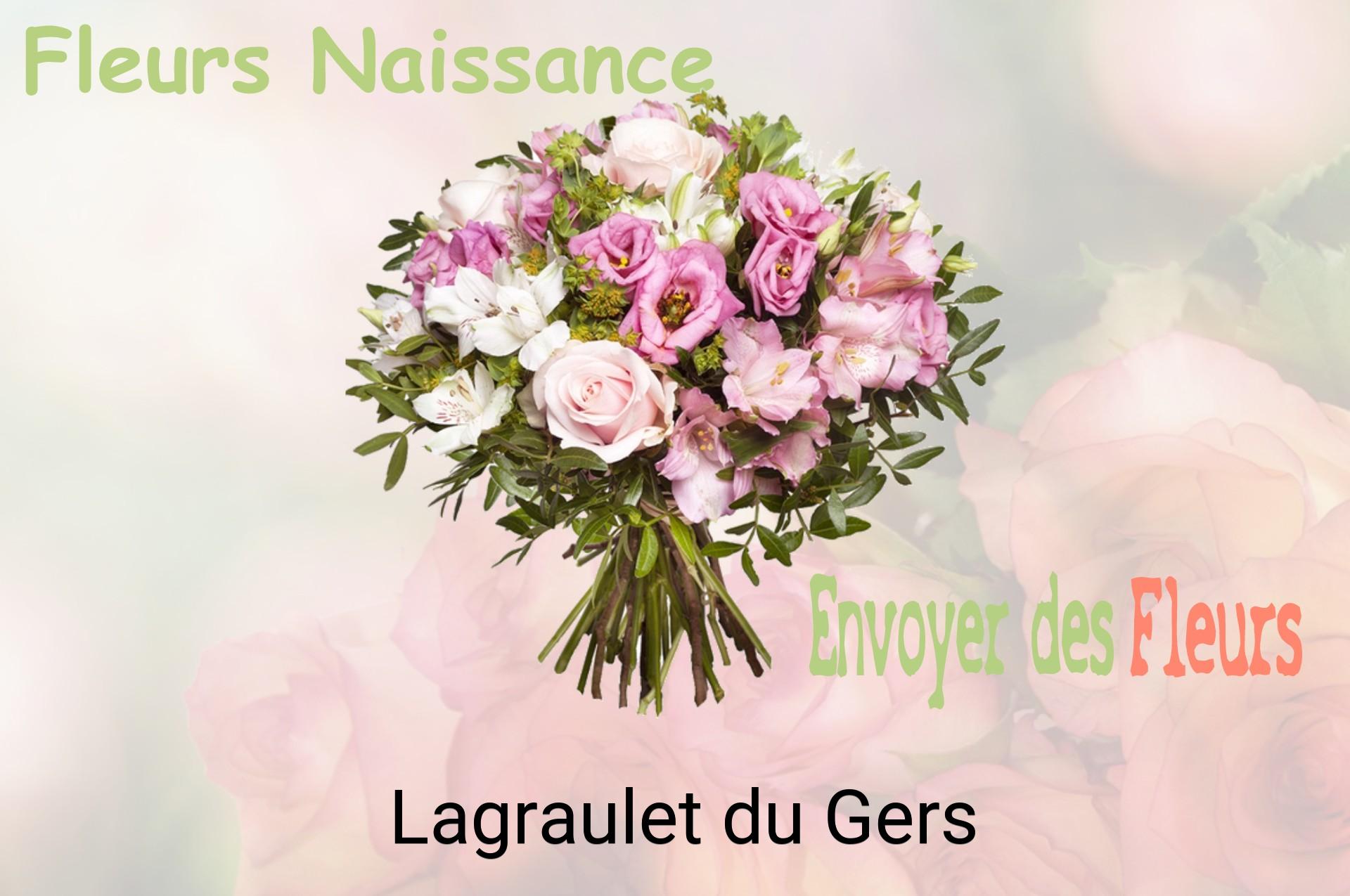 Bouquet de fleurs de naissance livré à Lagraulet-du-Gers